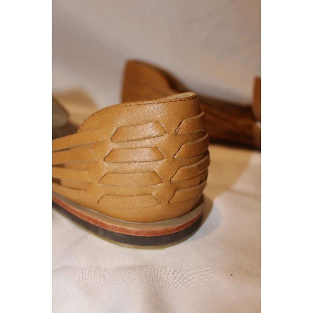 Nisolo Leather Sandal Huarache Men's SADDLE BROWN‎ NIB SZ 12.5 MSRP $150